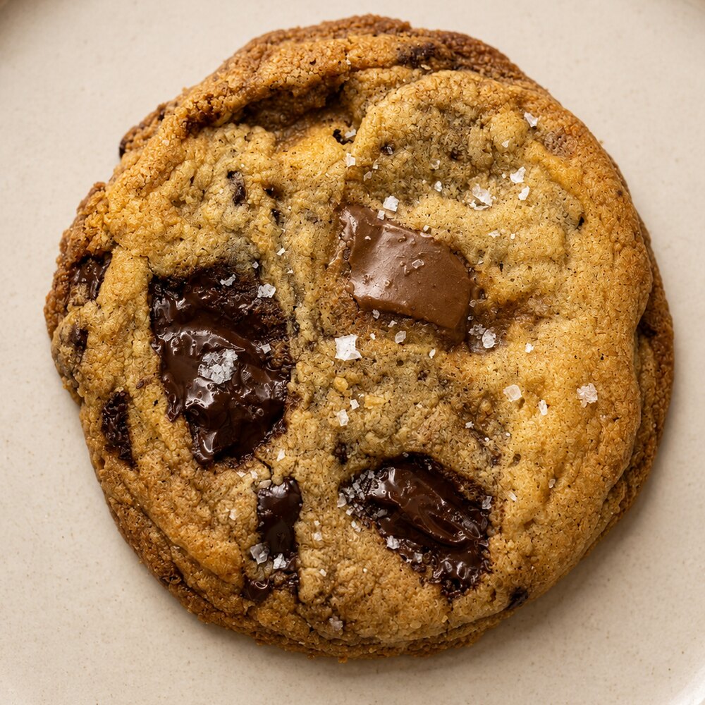 The Signature brown butter chocolate chip cookie with sea salt